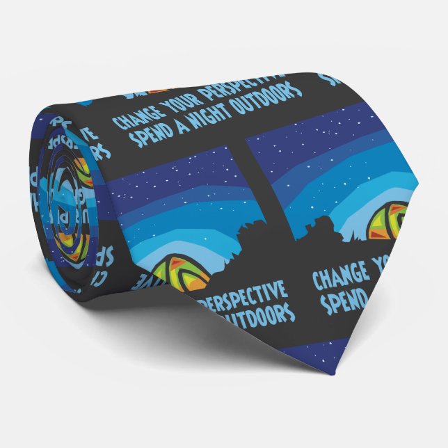 Cravate Tente Camping Night Sky Stars (Roulé)