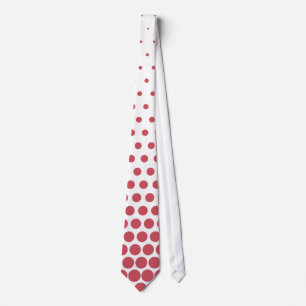 Cravate Terra Cotta Pois Moderne Blanc