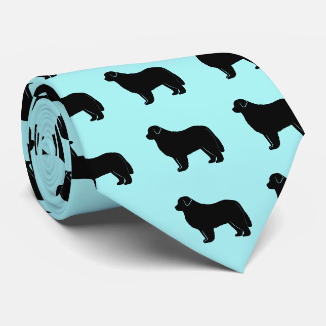 Cravate Terre-Neuve en silhouette (Roulé)