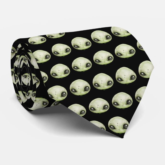 Cravate Tête d'alien (Roulé)