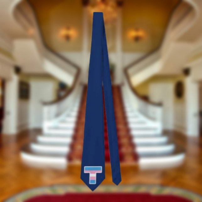 Cravate Tête T du capital de la fidélité trans (Créateur téléchargé)