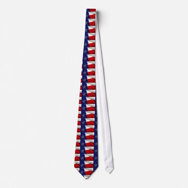 Cravate Texas State Flag Pop Art Necktie (Devant)