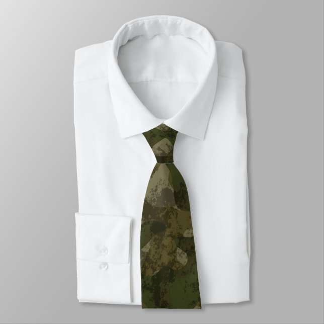 Cravate Texture camouflée (Attaché)