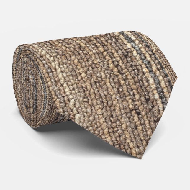 Cravate TEXTURE DE CARPET fAUX IMPRIMER NECKTIE (Roulé)