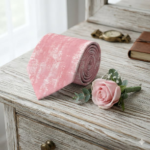 Cravate Texture Grunge Moderne Rose