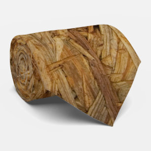 Cravate textures pressées de résidus de bois