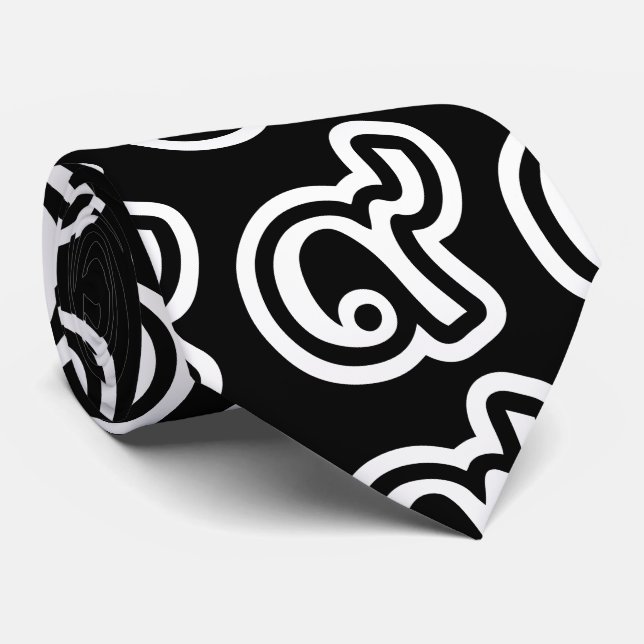 Cravate Thaïlande Lucky Number 9 / Neuf / ๙ (Gao/Kao) Thai (Roulé)