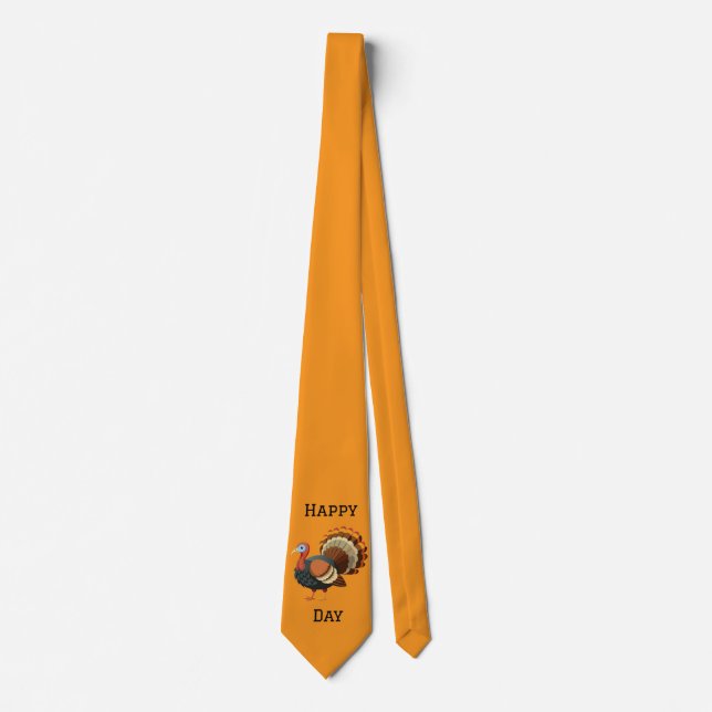 Cravate Thanksgiving Day Turkey Neck Tie (Devant)