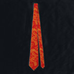 Cravate Thème Dragon chinois rouge et or<br><div class="desc">Une cravate rouge et or avec un motif de dragon unique à l'avant et à l'arrière de la cravate.</div>