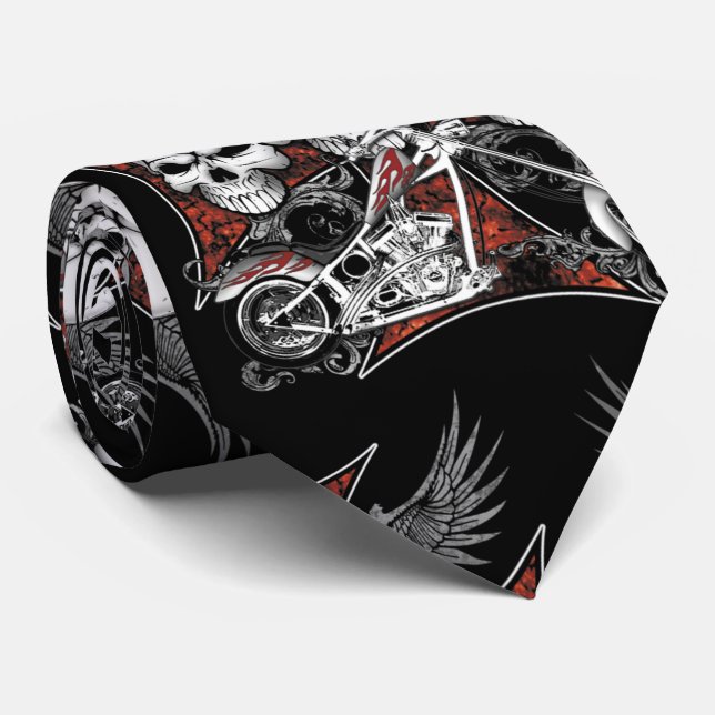 Cravate Three Skulls (Roulé)