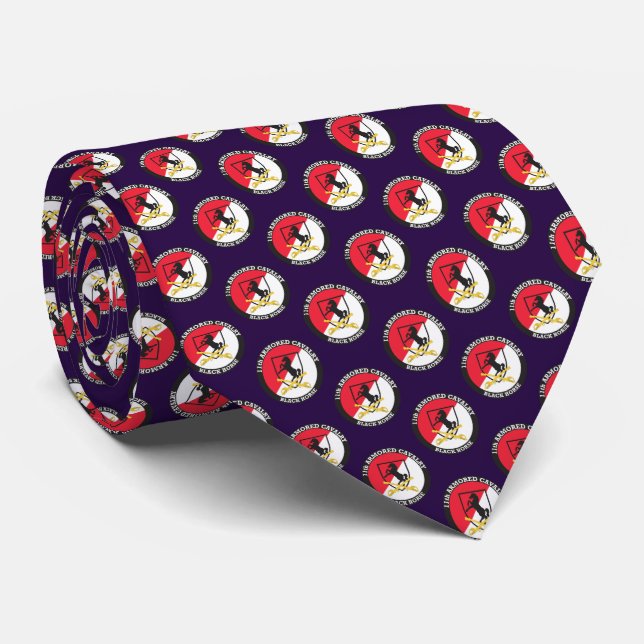 CRAVATE TIE 11ÈME ACR VIOLET (Roulé)