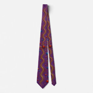 Cravate Tie à motif abstrait de luxe – Art de designer mod