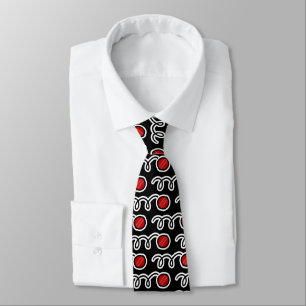 Cravate Tie à motif de balle de cricket pour joueurs et fa