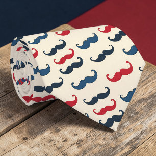 Cravate Tie à motif de moustache
