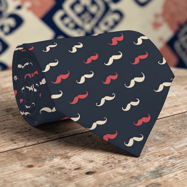 Cravate Tie à motif de moustache (Créateur téléchargé)