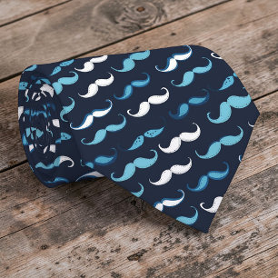 Cravate Tie à motif de moustache