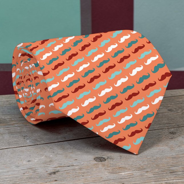 Cravate Tie à motif de moustache (Créateur téléchargé)