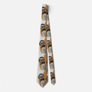 Cravate Tie à motif de paresseux