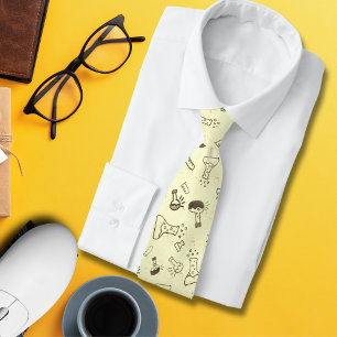 Cravate Tie à motif de professeur de chimie scientifique