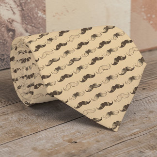 Cravate Tie à motif moustache