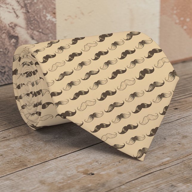 Cravate Tie à motif moustache (Créateur téléchargé)
