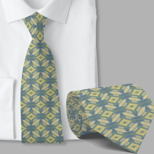 Cravate Tie à motif vert sauge artistique moderne
