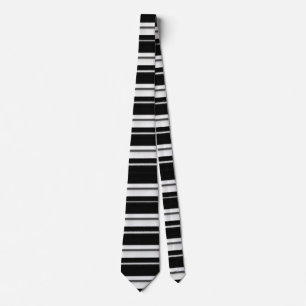 Cravate Tie à rayure noire – Accessoire moderne audacieux