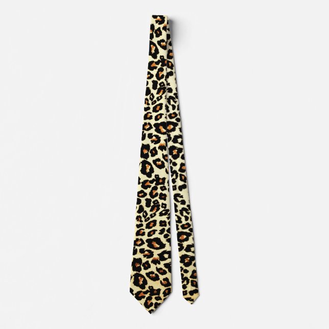 Cravate Tie amusant à motif léopard (Devant)