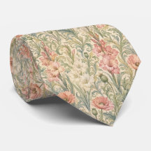 Tie Arts et Artisanat Vintage Botanique Pastel