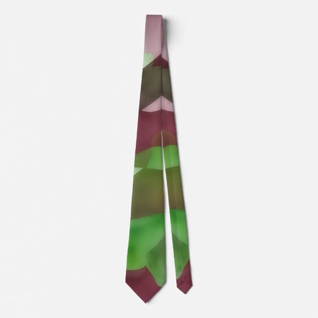 Cravate Tie Artsy et Cool Vert Violet (Devant)