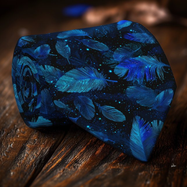 Cravate Tie bleu néon pour hommes (Créateur téléchargé)