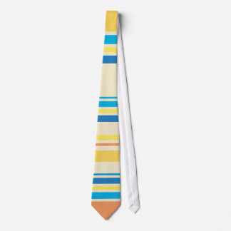 Cravate Tie coloré rayures vintage rétro