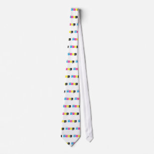Cravate Tie de concepteur graphique CMYK pour imprimeur