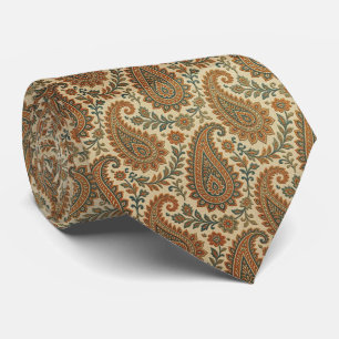 Cravate Tie de cou Jacquard Paisley Style Vintage