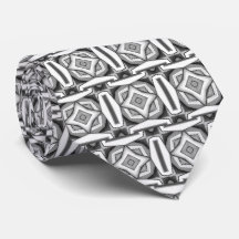 Tie de cou moderne monochrome abstrait