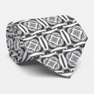 Cravate Tie de cou moderne monochrome abstrait