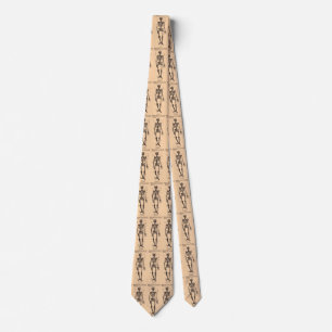 Cravate Tie de définition "Skeleton" vintage