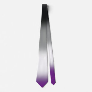 Cravate Tie de fierté asexuée unisexe élégant, Tie de drap