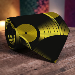 Cravate Tie de la culture pop en vinyle rétro