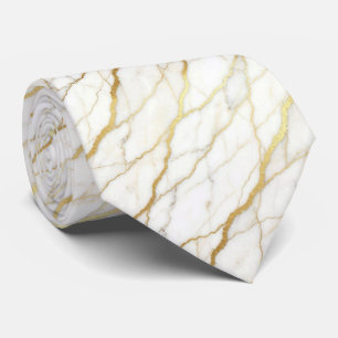 Cravate Tie de mariage et d'événement de luxe Marbre bla