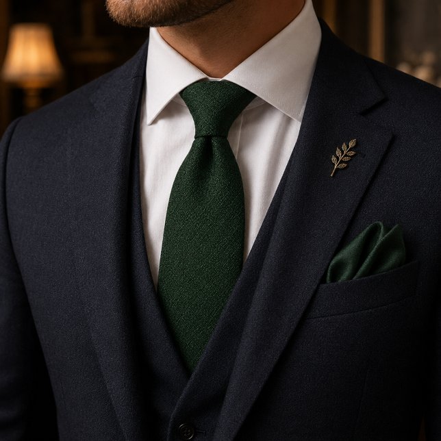 Cravate Tie de mariage vert émeraude | Luxe à l'ancienne (Créateur téléchargé)