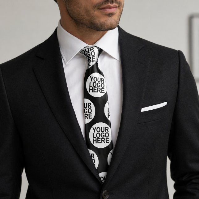 Cravate Tie Double Face Entreprise | Logo Personnalisé (Créateur téléchargé)