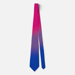 Cravate Tie drapeau de fierté bisexuelle unisexe élégant