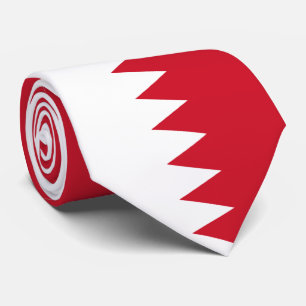 Cravate Tie drapeau patriotique de Bahreïn