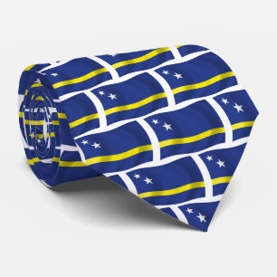 Cravate Tie du drapeau de Curaçao