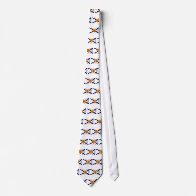 Cravate Tie du drapeau de la Nouvelle-Écosse (Devant)