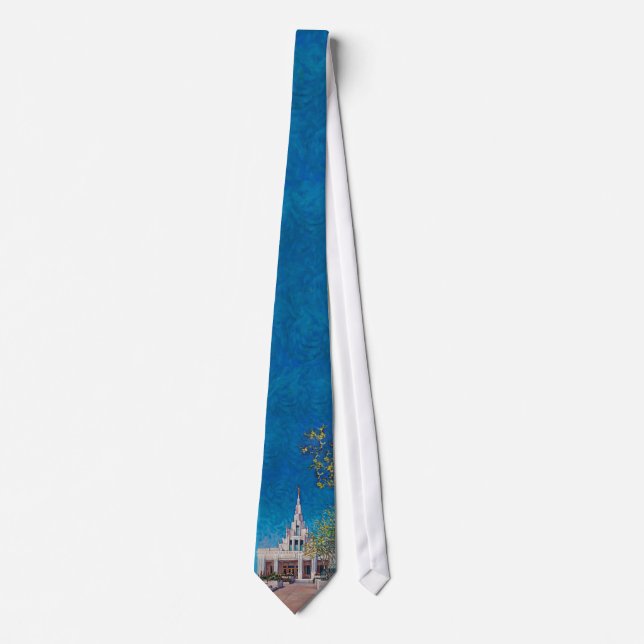 Cravate Tie du temple de Phoenix (œuvre originale de Megan (Devant)