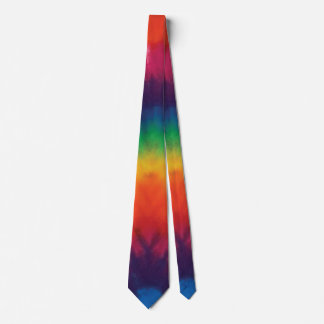 Cravate Tie Dye Rainbow Colors