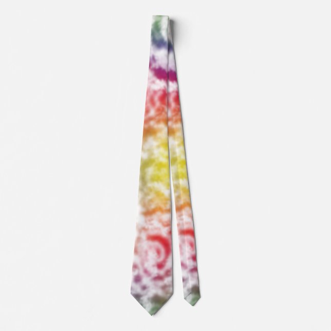 Cravate Tie Dye Vibrant Squiggle (Devant)