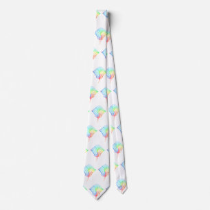 Cravate Tie Dyed Colors Tribal Stingray
